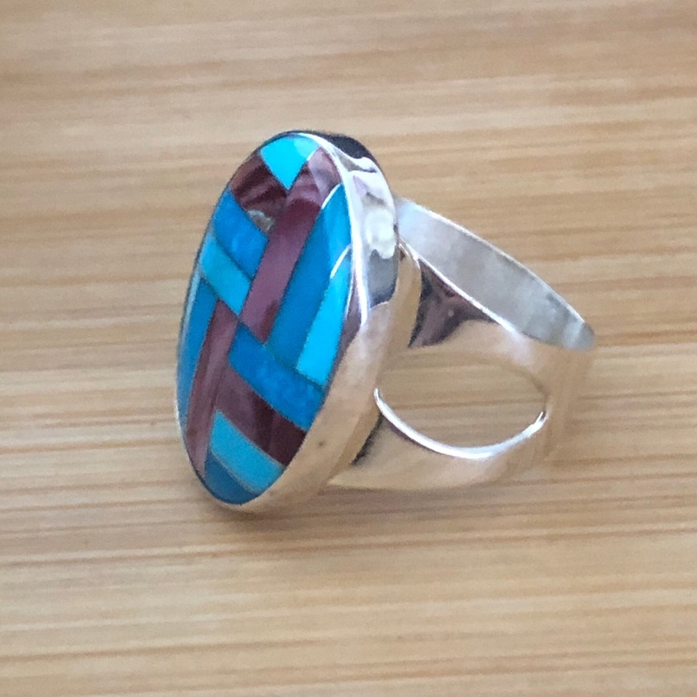 $74  Jay King Estate Ring   Sterling Silver marked 925 DTR China  Size 9 & 3/4 - Picture 3 of 7